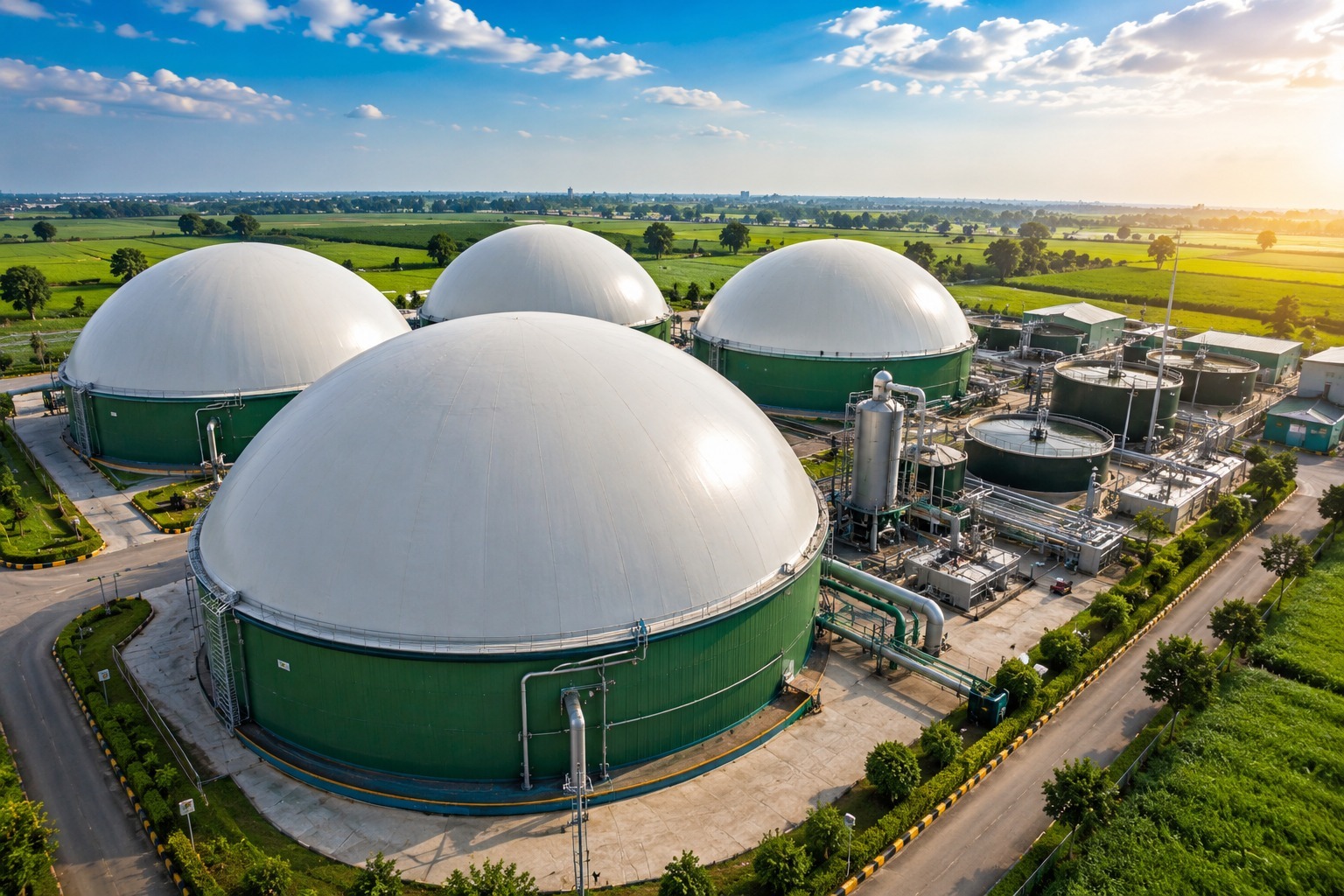 bio gas domes