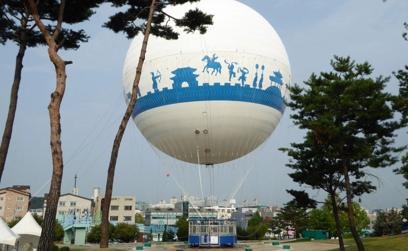 helium hot air balloon