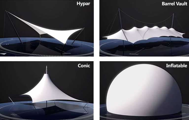 Shapes of Tensile Fabric Structures